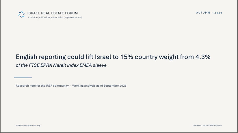 English reporting could lift Israel to 15% country weight — cover